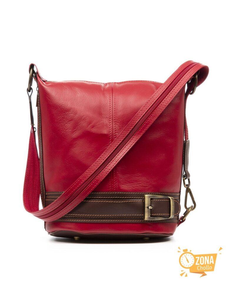 Bolso de piel acabado Sauvage Alvito — 47,96€ € -79%