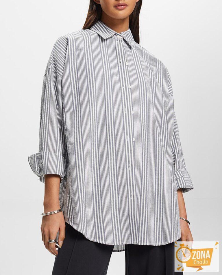 Camisa larga de mujer rayas — 11,00€ € -82%