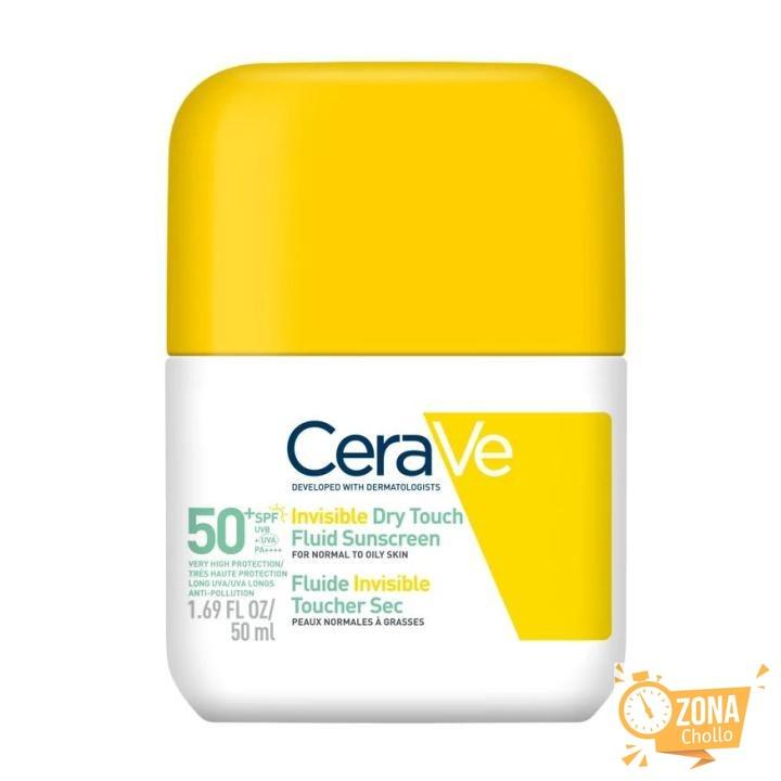 FLUIDO PROTECTOR INVISIBLE OIL CONTROL SPF50+ 50ML – CERAVE — 19.95 €