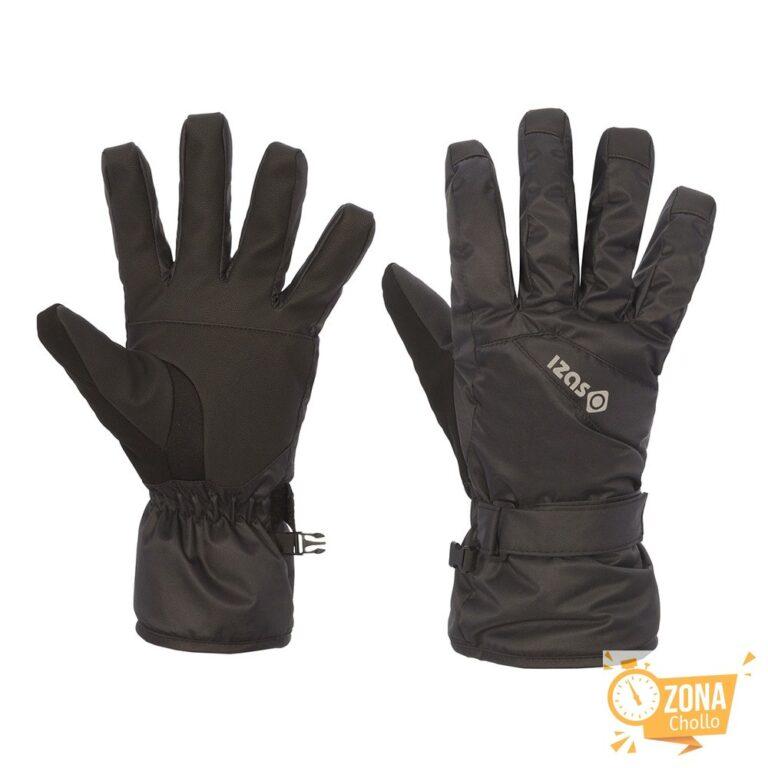 Guantes unisex Snowy Izas Negro · El Corte Inglés — 11,99 € -70%