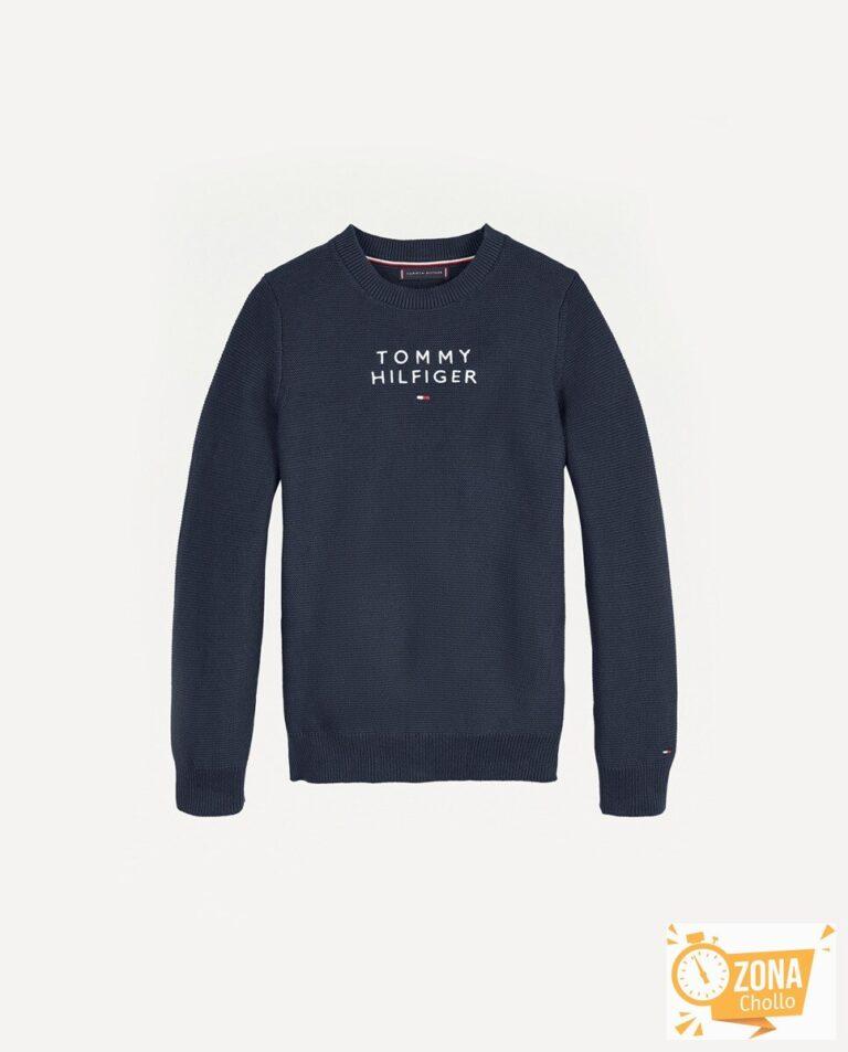 Jersey de bebé niño en azul marino con logo bordado — 13,00€ € -81%