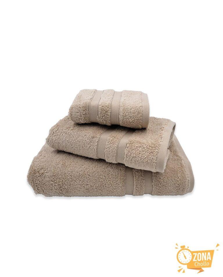 Juego toalla lisa 500 grs beige — 15,95€ € -80%