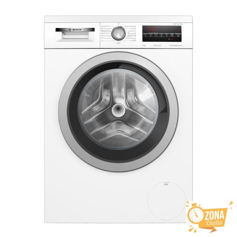 Lavadora Bosch 9 kg/ 1.400 rpm, motor EcoSilence – WUU28T67ES… — 279,65 € -64%