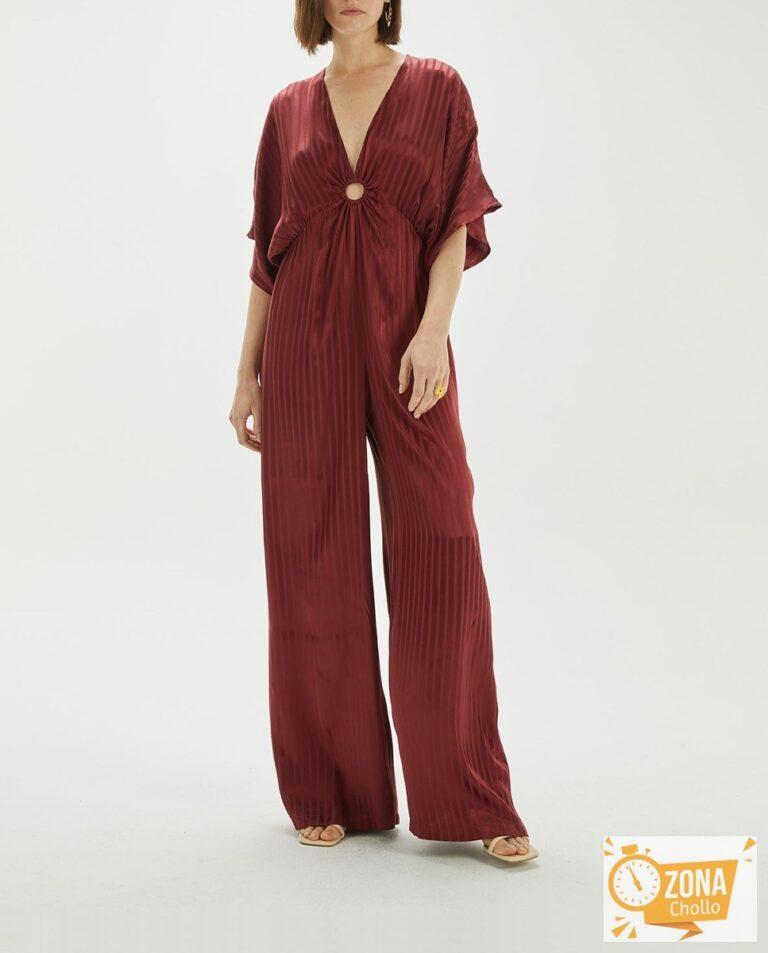 Mono fluido satinado detalle arandela de mujer — 18,00€ € -81%