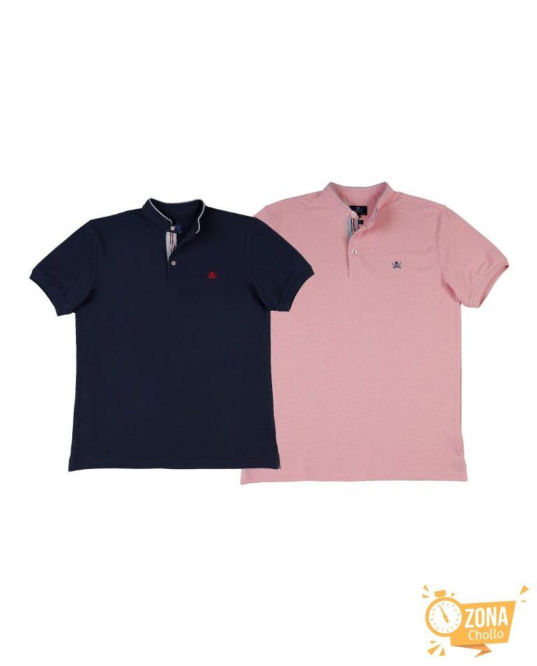 Pack 2 Polos cuello mao hombre manga corta — 34,95€ € -82%
