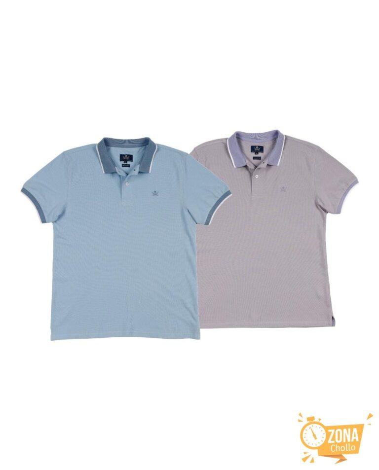 Pack 2 Polos Combi hombre manga corta — 34,95€ € -81%