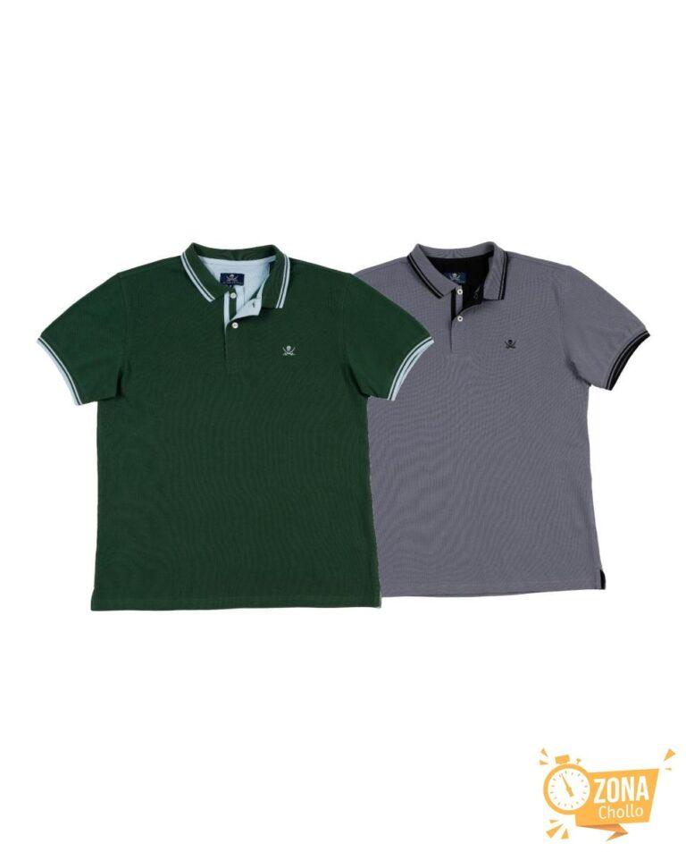 Pack 2 Polos Pirata hombre manga corta — 34,95€ € -81%