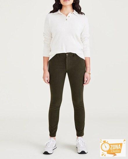 Pantalón chino de mujer skinny de pana — 21,00€ € -81%