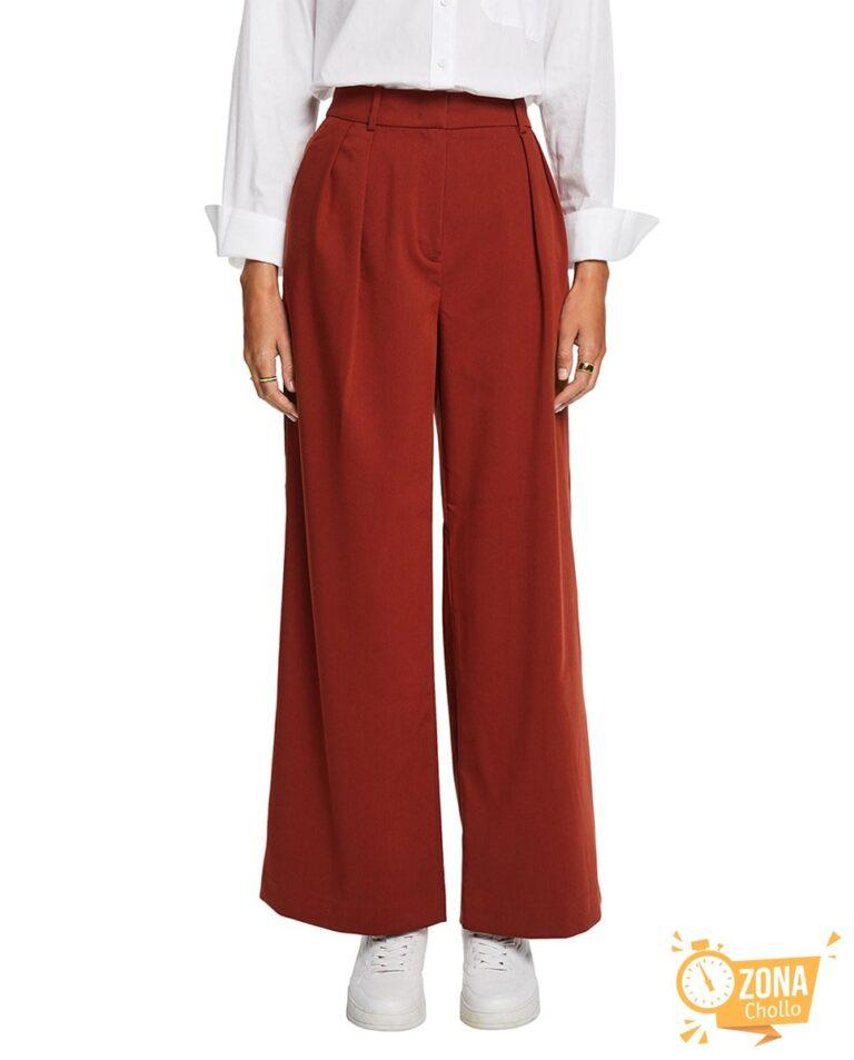 Pantalón traje de mujer pinzas con viscosa — 17,00€ € -81%