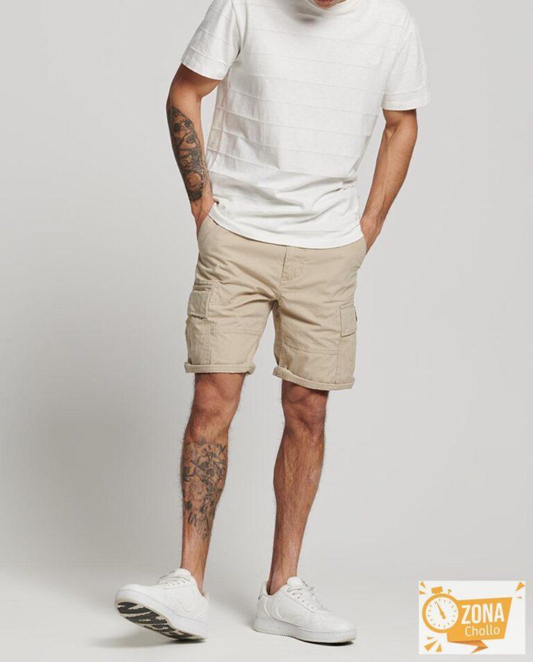Pantalones de hombre cortos tipo cargo de algodón orgánico Vintage… — 15,00€ € -81%