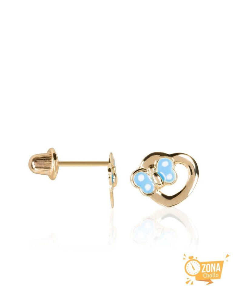 Pendientes enfant «Petit c?ur bleu — 42,95€ € -82%