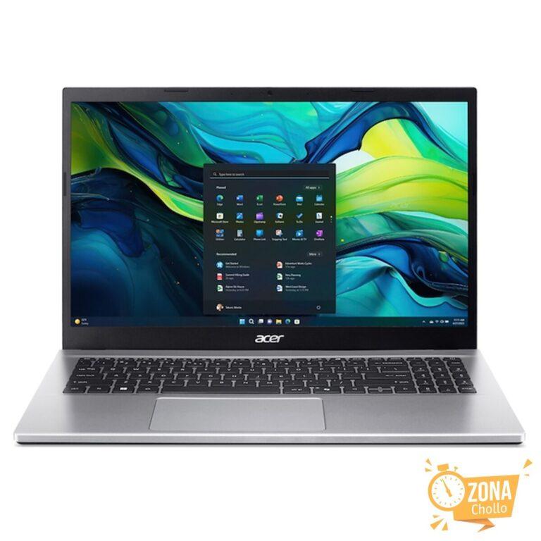 Portátil ACER Aspire Go 15 AG15-42P-R62N, Ryzen 7-5825U, 16GB, 512GB… — 259 € -60%