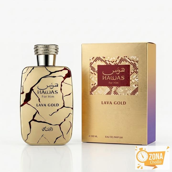 Rasasi Hawas Lava Gold Perfume Árabe EDP Unisex Oriental Amaderado… — 8.9 €