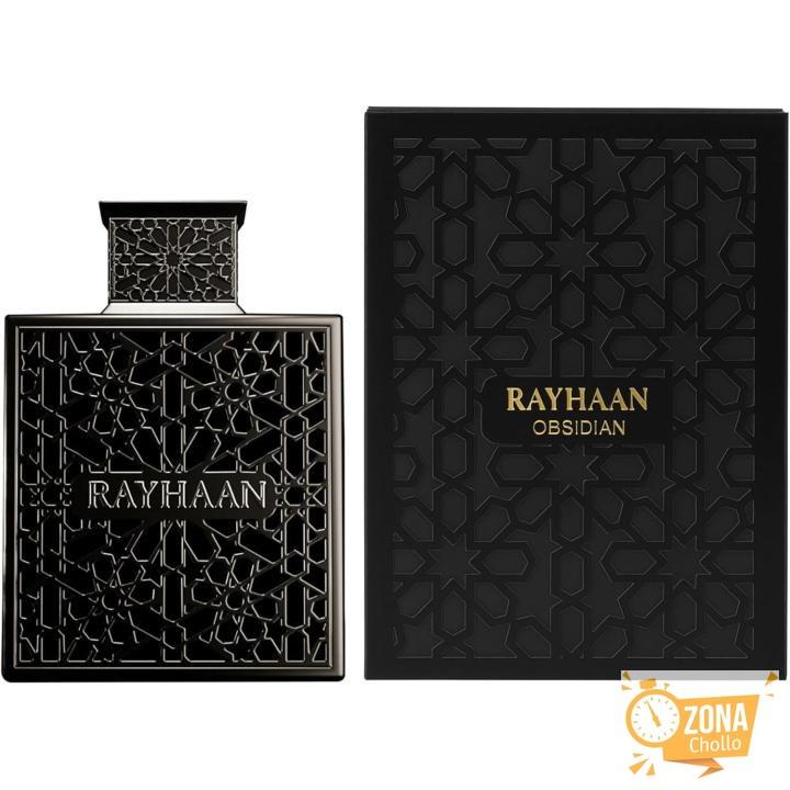 Rayhaan Obsidian EDP 100 ml – Perfume árabe original para hombre — 33.9 €