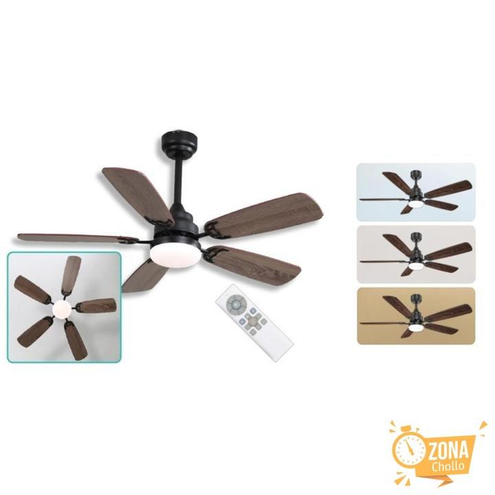 Sky – Ventilador de techo JUNGLE con luz LED integrada y función CCT… — 72.99 €