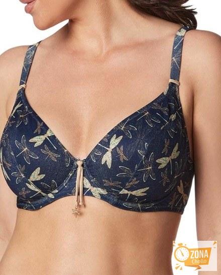 Sujetador de bikini Carey capacidad escotado reforzado en espalda y… — 14,00€ € -81%