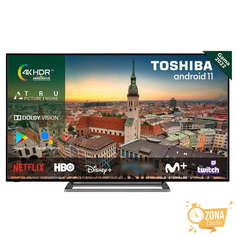 TV LED 164 cm (65″) Toshiba 65UA3D63DG Android TV UHD 4K… — 249 € -45%