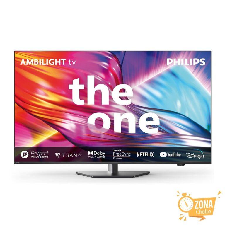 TV LED 139cm (55″) Philips Ambilight The One 55PUS8919 UHD 4K, Dolby… — 239 € -60%