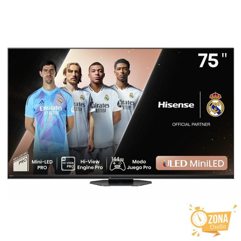 TV MiniLED 190cm (75″) Hisense 75U8NQ UHD 4K Smart TV… — 379 € -74%