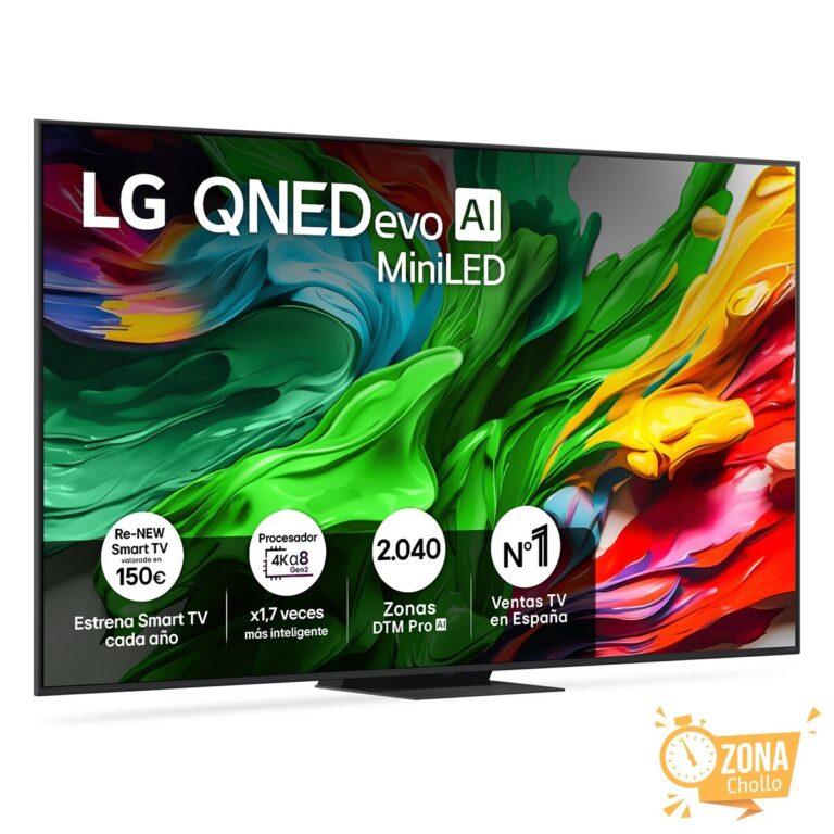TV QNED evo MiniLED AI 217cm (86″) LG 86QNED86A6A, 4K Smart TV… — 985,15 € -69%