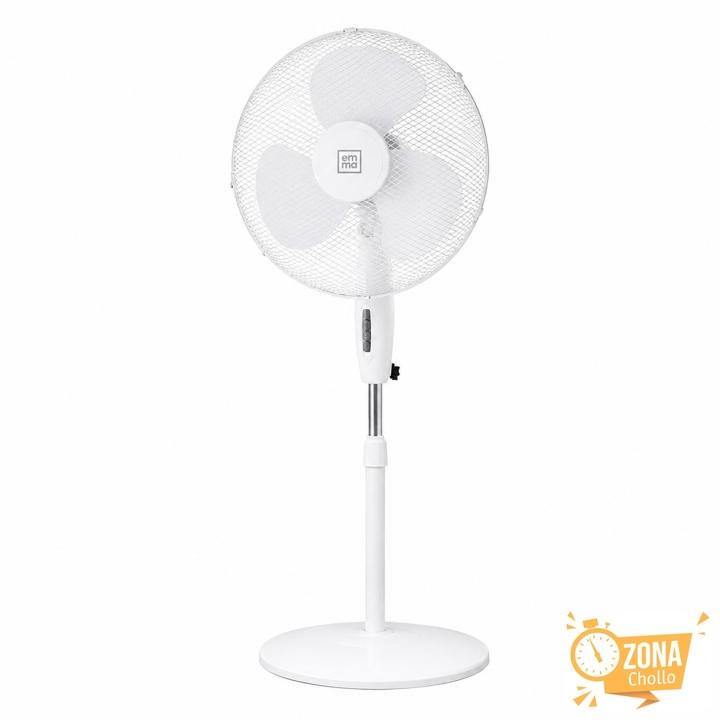 Ventilador de pie silencioso con 3 aspas, potencia de 45 W y diseño… — 24.95 €