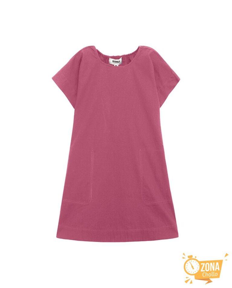 Vestido de niña corto, cuello redondo — 17,00€ € -81%