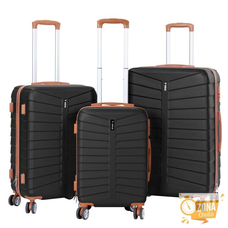 T-LoVendo – Juego de 3 Maletas Viaje Rígidas ABS con Ruedas 360° |… — 70.66 EUR €