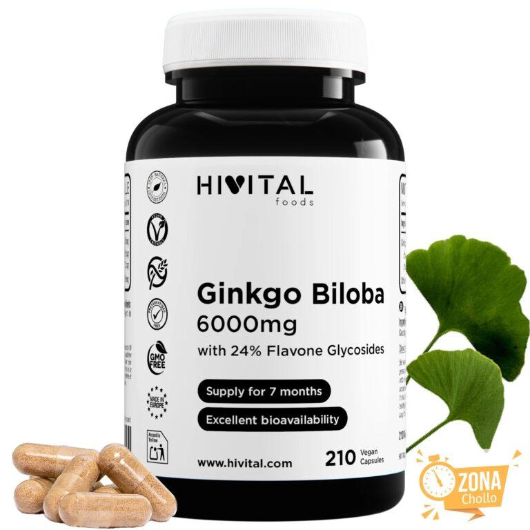 Ginkgo Biloba 6000 mg | 210 cápsulas veganas. Hivital — 15.56 EUR €