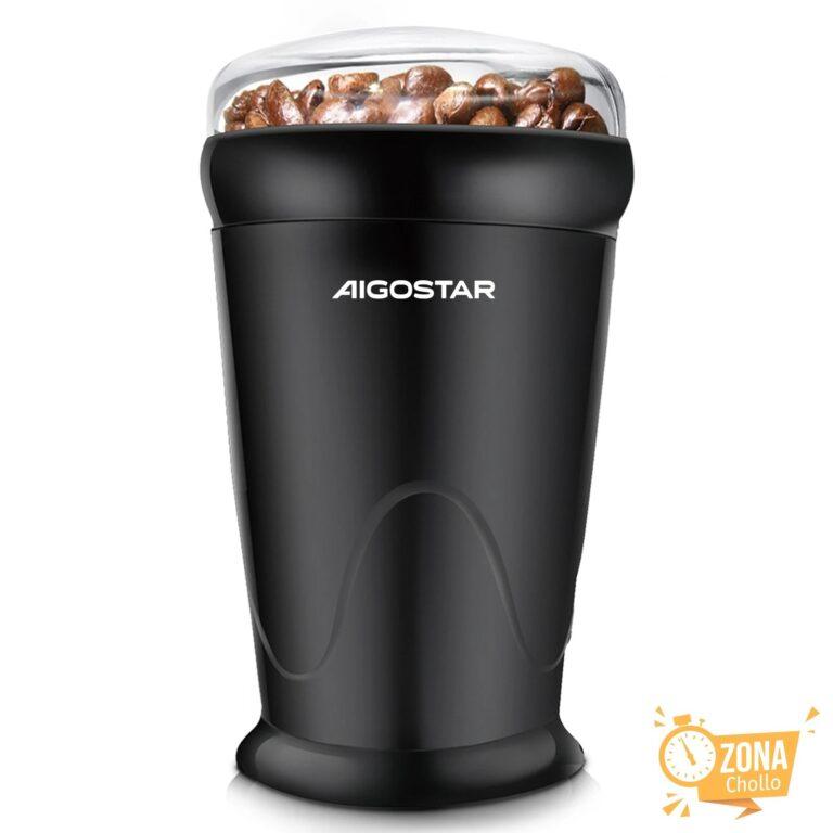 AIGOSTAR Molinillo de Café Eléctrico, Capacidad 60gr con Cepillo… — 13.86 EUR €