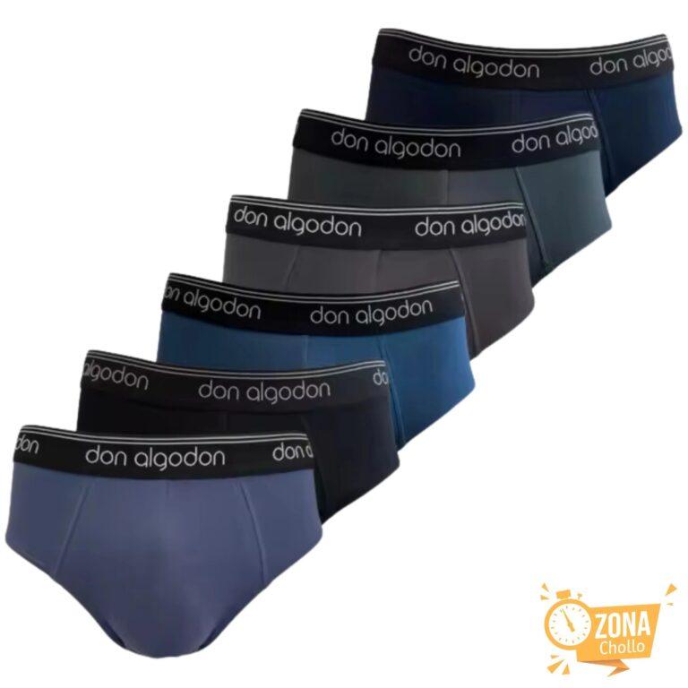Don Algodon Pack 6 Slips Hombre Suaves | Transpirables y Resistentes… — 21.63 EUR €