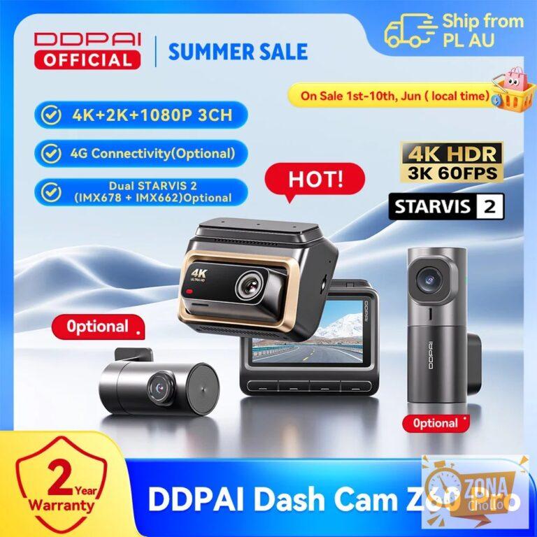 Cámara para Auto DDPAI 4K Dash Cam Z60 Pro con Soporte HDR, Cámara… — 127.39 EUR €