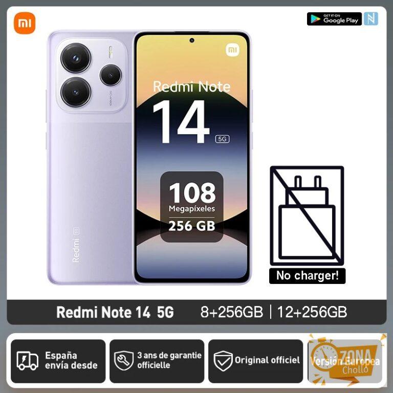 Xiaomi Redmi Note 14 5G Versión Europea 8+256GB Dimensity 7025-Ultra… — 164,90 €