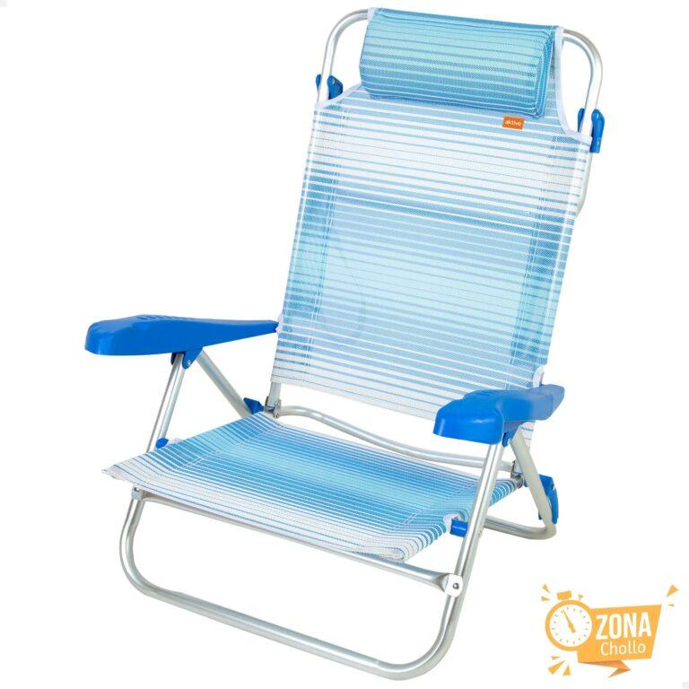 Aktive – Silla de playa plegable, 47x49x82 cm, respaldo 8… — 29,43 €