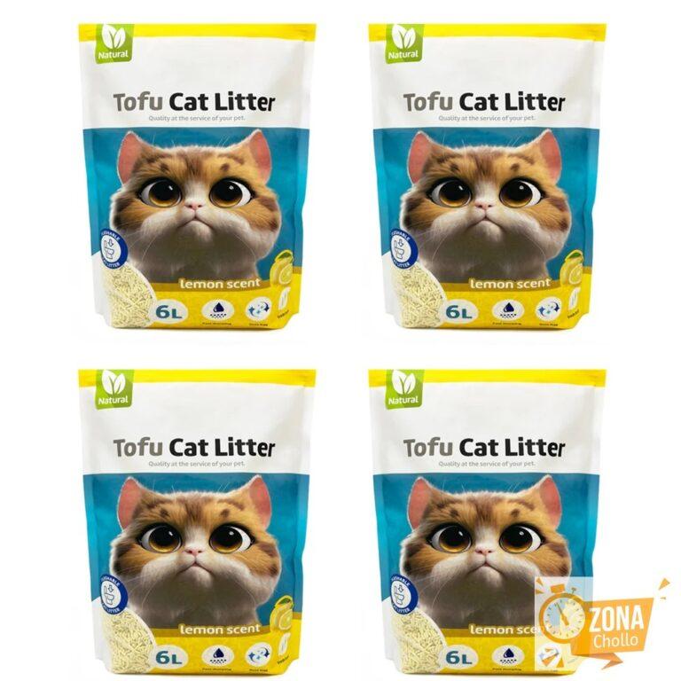 4Pcs Arena Aglomerante para Gatos Arena de Tofu para Gatos sin Polvo… — 27.68 EUR €