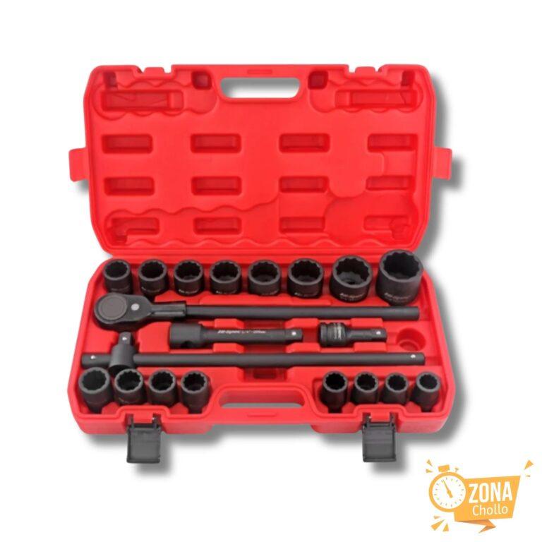 Maletín herramientas 3/4″ XXL 21-50mm, 21 piezas – Para maquinaria y… — 87.42 EUR €