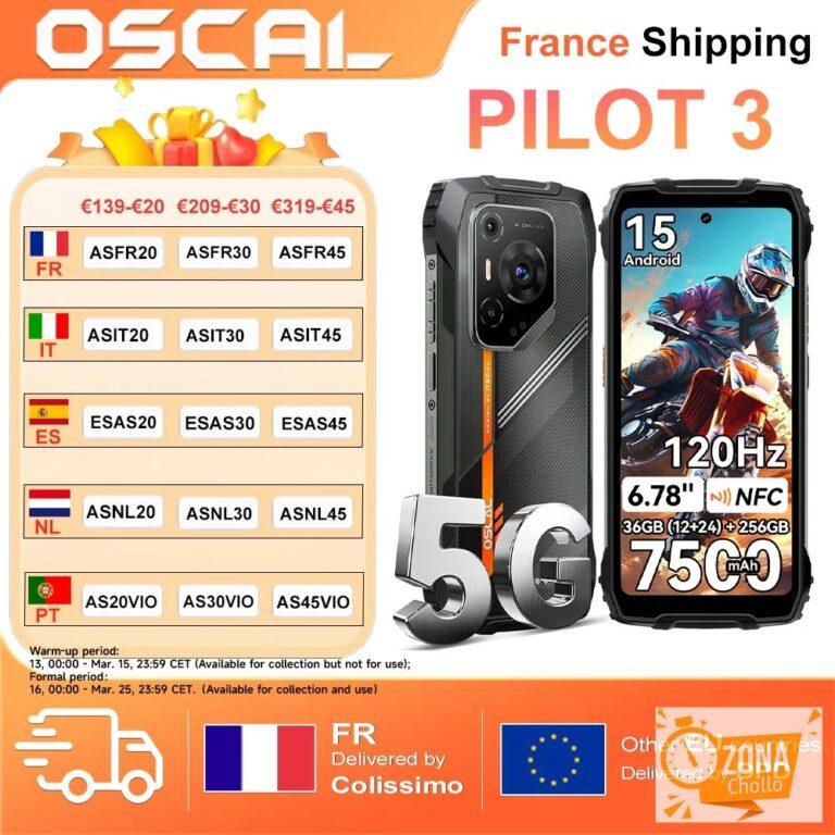 Smartphone resistente OSCAL PILOT 3 [sin cargador de la UE] 36GB… — 173.08 EUR €