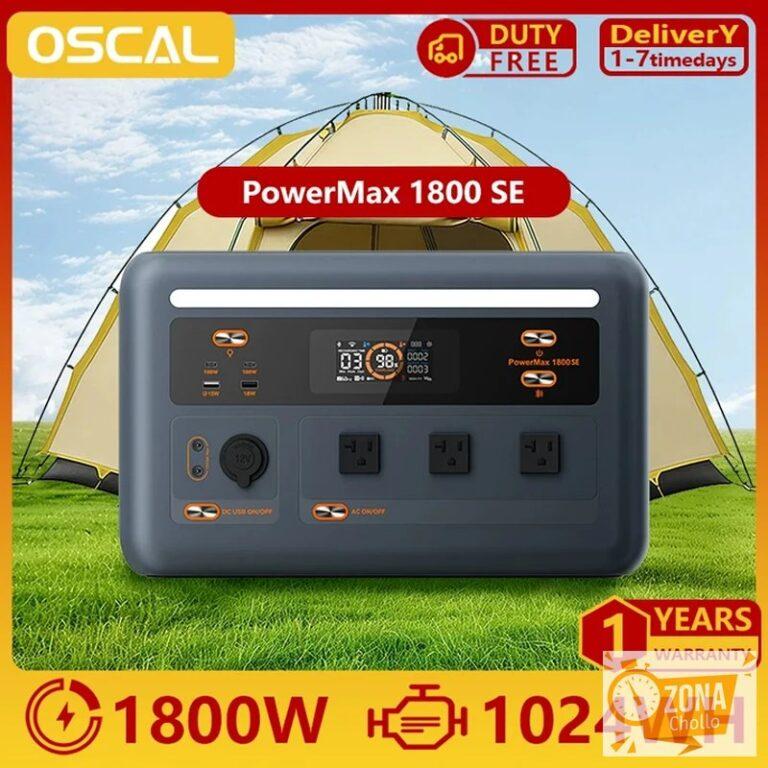 Estación de Energía Portátil OSCAL PowerMax1800SE, Batería LiFePO₄… — 0,00 €