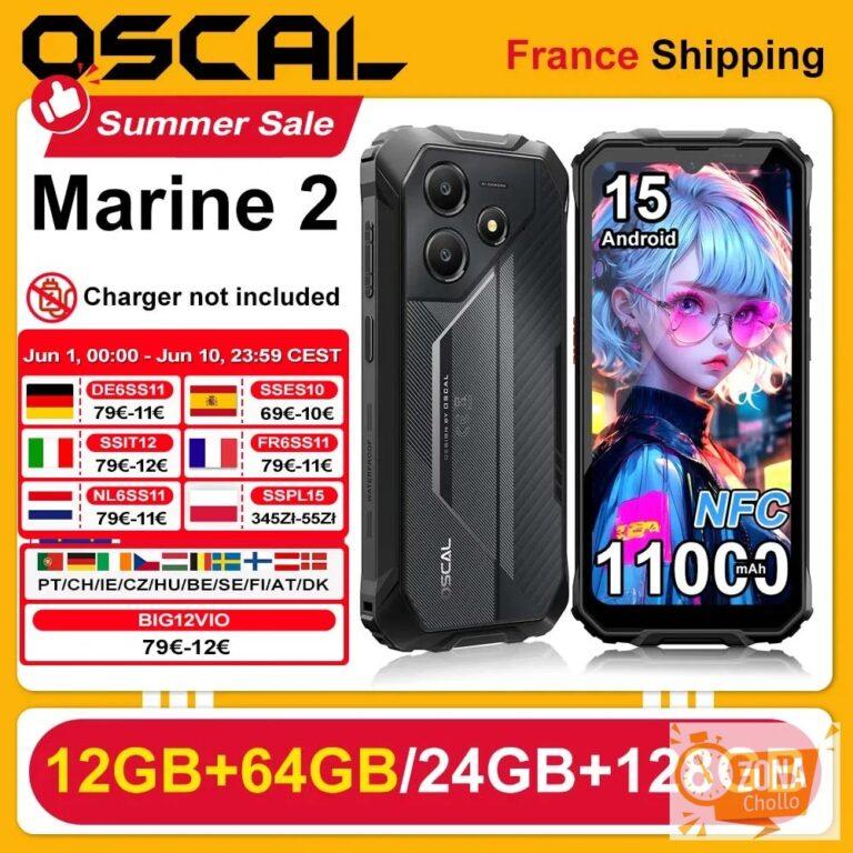 Teléfono Inteligente Resistente OSCAL Marine 2, 11000mAh [4GB+64GB]… — 102.57 EUR €