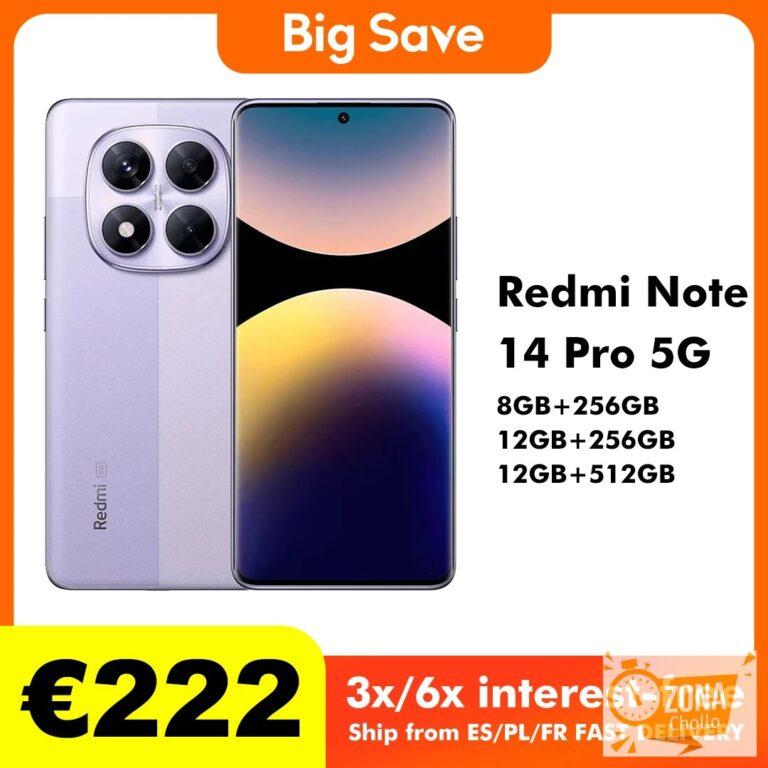 Xiaomi-smartphone Redmi Note 14 Pro, 5G, 8GB/256GB, 12GB/256GB… — 228,60 €