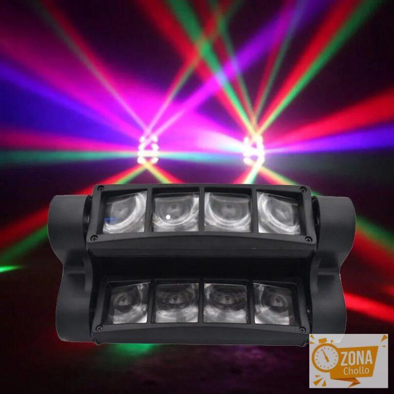 Mini LED 8x3W RGBW luz con cabezal móvil LED araña iluminación de… — 38,52 €
