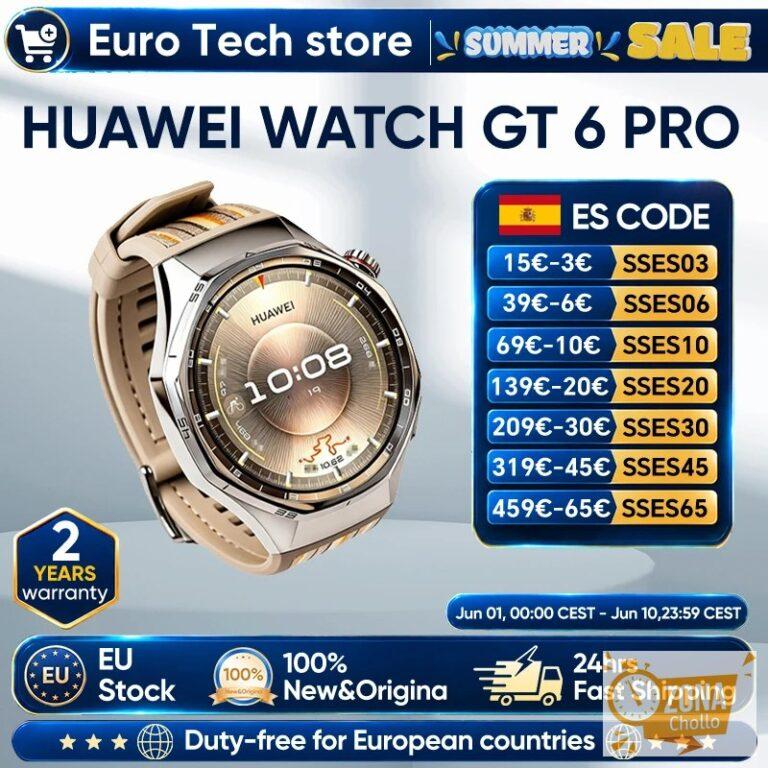 Reloj Inteligente HUAWEI Watch GT 6 Pro de 46 mm con GPS, Pantalla… — 243,71 €