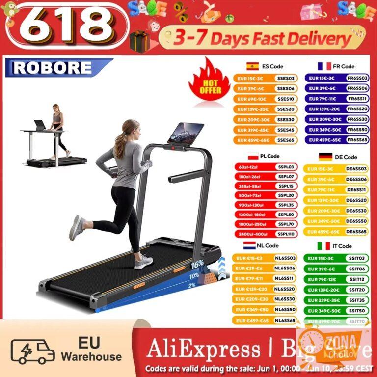 Caminadora Plegable ROBORE X5F, Inclinación del 16%, Motor… — 187,47 €