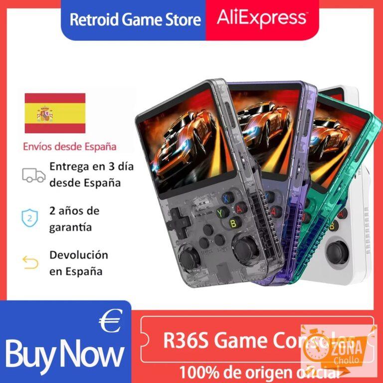 Consola de Videojuegos Retro Portátil R36S, Sistema Linux, Pantalla… — 29,46 €
