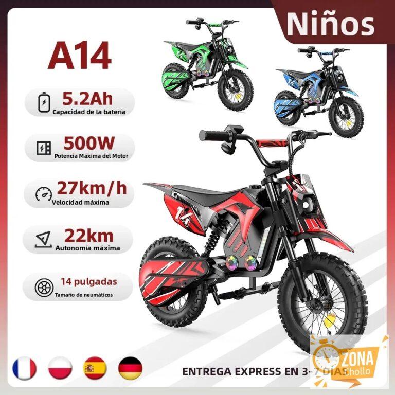 Motocicleta Eléctrica iScooter para Niños, 500W, 5.2Ah, A14… — 378,72 €