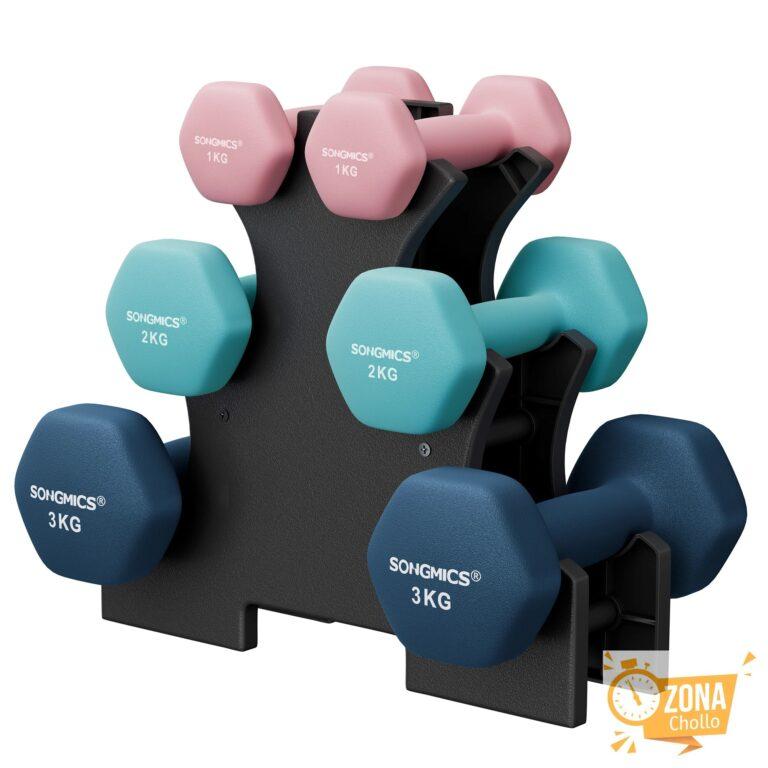 SONGMICS Mancuernas, Juego de Mancuernas Hexagonales con Soporte – 2… — 30,05 €