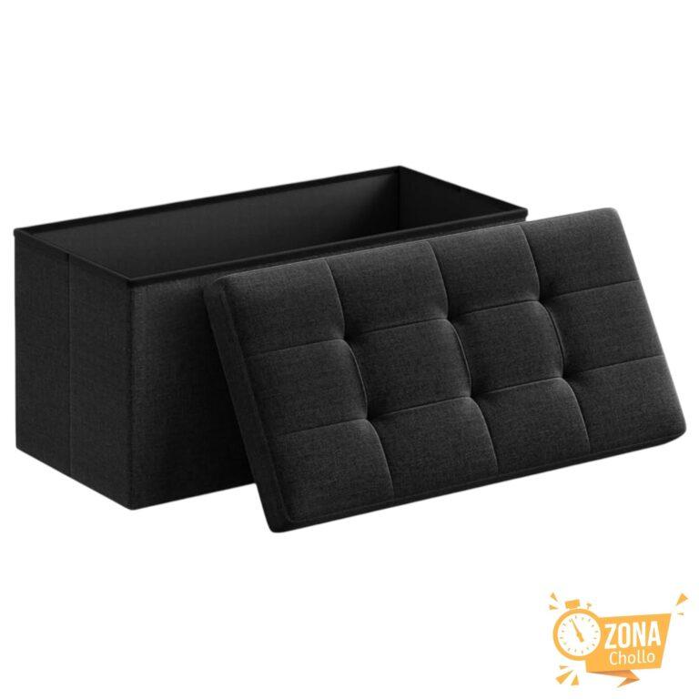Puff Almacenaje, Baúl de Almacenaje Plegable, Taburete Reposapiés… — 10,07 €