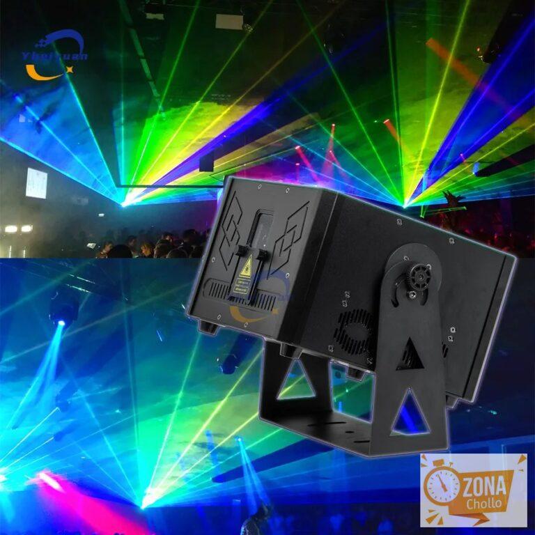Luz Láser de Animación RGB a Todo Color de 15W, ILDA, RJ45, DMX… — 828,97 €