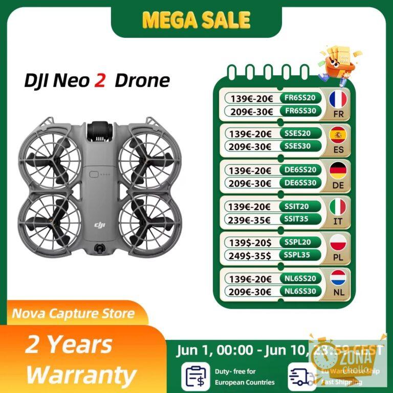 Dron DJI Neo2 con Cámara 4K, Video Estabilizado, 151g, Ligero y… — 223,21 €