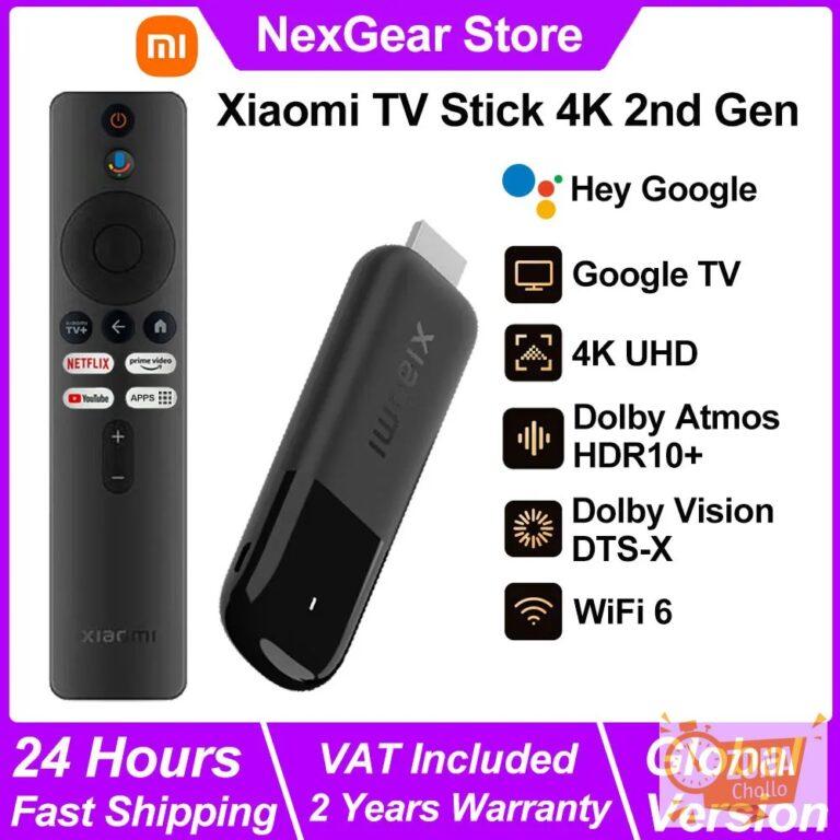 Nuevo Xiaomi TV Stick 4K 2.a generación, WiFi 6 medios de… — 46,03 €