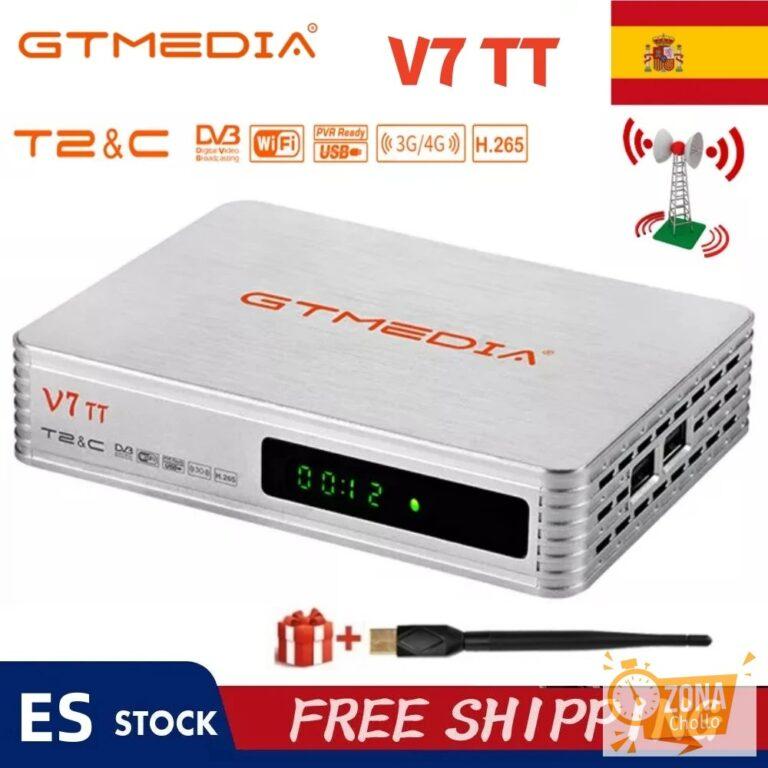 Receptor de TV terrestre GTMEDIA V7 TT DVB-T2 H.265 HEVC 10Bit, TDT… — 25,71 €